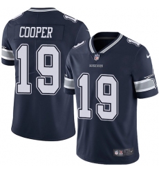 Nike Cowboys #19 Amari Cooper Navy Blue Team Color Men Stitched NFL Vapor Untouchable Limited Jersey