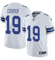 Nike Cowboys #19 Amari Cooper White Men Stitched NFL Vapor Untouchable Limited Jersey
