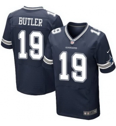 Nike Cowboys #19 Brice Butler Navy Blue Team Color Mens Stitched NFL Elite Jersey