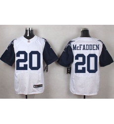 Nike Cowboys #20 Darren McFadden White Mens Stitched NFL Elite Rush Jerseys