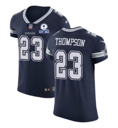 Nike Cowboys 23 Darian Thompson Navy Blue Team Color Men Stitched With Established In 1960 Patch NFL Vapor Untouchable Elite Jersey