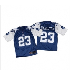 Nike Cowboys #23 Jakar Hamilton Navy BlueWhite Throwback Mens Stitched NFL Elite Jersey