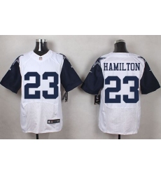 Nike Cowboys #23 Jakar Hamilton White Mens Stitched NFL Elite Rush Jerseys