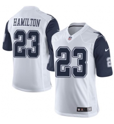 Nike Cowboys #23 Jakar Hamilton White Mens Stitched NFL Limited Rush Jerseys