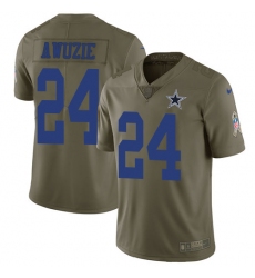 Nike Cowboys #24 Chidobe Awuzie Olive Mens Stitched NFL Limited 2017 Salute To Service Jersey