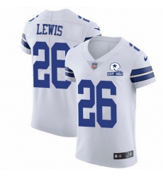 Nike Cowboys 26 Jourdan Lewis White Men Stitched With Established In 1960 Patch NFL New Elite Jersey