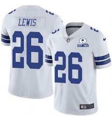 Nike Cowboys 26 Jourdan Lewis White Men Stitched With Established In 1960 Patch NFL Vapor Untouchable Limited Jersey