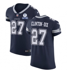 Nike Cowboys 27 Ha Ha Clinton Dix Navy Blue Team Color Men Stitched With Established In 1960 Patch NFL Vapor Untouchable Elite Jersey