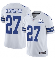 Nike Cowboys 27 Ha Ha Clinton Dix White Men Stitched With Established In 1960 Patch NFL Vapor Untouchable Limited Jersey