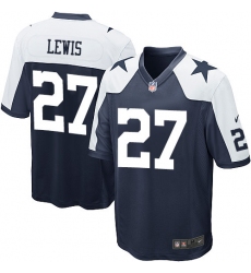 Nike Cowboys #27 Jourdan Lewis Elite Navy Blue Mens Throwback Alternate NFL Jersey