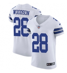 Nike Cowboys #28 Darren Woodson White Mens Stitched NFL Vapor Untouchable Elite Jersey