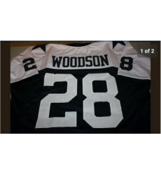 Nike Cowboys #28 Darren Woodson coutom thanksgiving day jersey