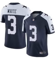 Nike Cowboys 3 Mike White Navy Throwback Vapor Untouchable Limited Jersey