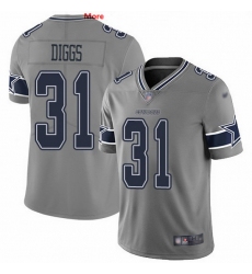 Nike Cowboys 31 Trevon Diggs Gray Men Stitched NFL Limited Inverted Legend Jersey
