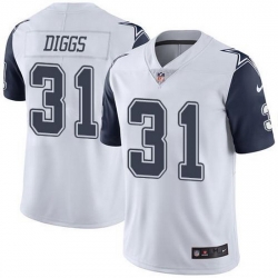 Nike Cowboys 31 Trevon Diggs White Men Stitched NFL Limited Rush Jersey
