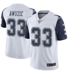 Nike Cowboys #33 Chidobe Awuzie White Mens Stitched NFL Limited Rush Jersey