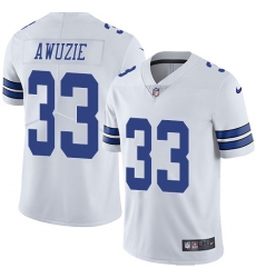 Nike Cowboys #33 Chidobe Awuzie White Mens Stitched NFL Vapor Untouchable Limited Jersey