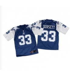 Nike Cowboys #33 Tony Dorsett Navy BlueWhite Throwback Mens Stitched NFL Elite Jersey