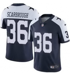 Nike Cowboys 36 Bo Scarbrough Navy Throwback Vapor Untouchable Limited Jersey