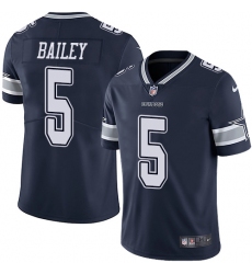 Nike Cowboys #5 Dan Bailey Navy Blue Team Color Mens Stitched NFL Vapor Untouchable Limited Jersey