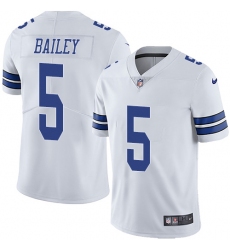 Nike Cowboys #5 Dan Bailey White Mens Stitched NFL Vapor Untouchable Limited Jersey
