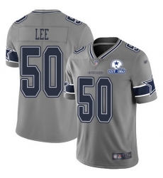 Nike Cowboys 50 Sean Lee Gray Men Stitched With Established In 1960 Patch NFL Limited Inverted Legend Jersey