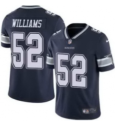 Nike Cowboys 52 Connor Williams Navy Vapor Untouchable Limited Jersey