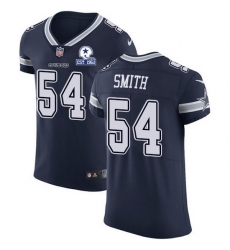 Nike Cowboys 54 Jaylon Smith Navy Blue Team Color Men Stitched With Established In 1960 Patch NFL Vapor Untouchable Elite Jersey