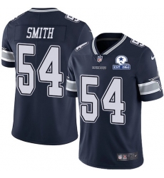 Nike Cowboys 54 Jaylon Smith Navy Blue Team Color Men Stitched With Established In 1960 Patch NFL Vapor Untouchable Limited Jersey