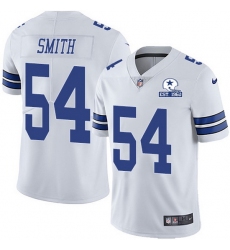 Nike Cowboys 54 Jaylon Smith White Men Stitched With Established In 1960 Patch NFL Vapor Untouchable Limited Jersey