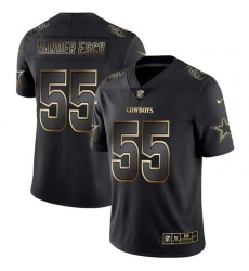 Nike Cowboys 55 Leighton Vander Esch Black Gold Vapor Untouchable Limited Jersey