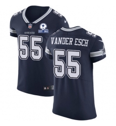 Nike Cowboys 55 Leighton Vander Esch Navy Blue Team Color Men Stitched With Established In 1960 Patch NFL Vapor Untouchable Elite Jersey