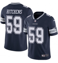 Nike Cowboys #59 Anthony Hitchens Navy Blue Team Color Mens Stitched NFL Vapor Untouchable Limited Jersey