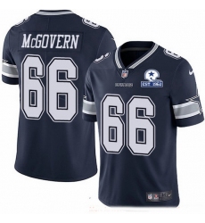 Nike Cowboys 66 Connor McGovern Navy Blue Team Color Men Stitched With Established In 1960 Patch NFL Vapor Untouchable Limited Jersey