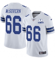 Nike Cowboys 66 Connor McGovern White Men Stitched With Established In 1960 Patch NFL Vapor Untouchable Limited Jersey