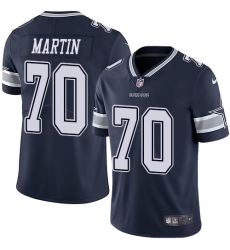 Nike Cowboys #70 Zack Martin Navy Blue Team Color Mens Stitched NFL Vapor Untouchable Limited Jersey