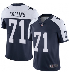 Nike Cowboys #71 La 27el Collins Navy Blue Thanksgiving Mens Stitched NFL Vapor Untouchable Limited Throwback Jersey