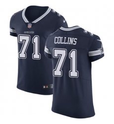 Nike Cowboys #71 La el Collins Navy Blue Team Color Mens Stitched NFL Vapor Untouchable Elite Jersey