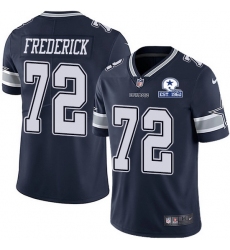 Nike Cowboys 72 Travis Frederick Navy Blue Team Color Men Stitched With Established In 1960 Patch NFL Vapor Untouchable Limited Jersey