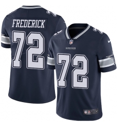 Nike Cowboys #72 Travis Frederick Navy Blue Team Color Mens Stitched NFL Vapor Untouchable Limited Jersey