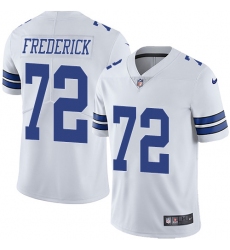 Nike Cowboys #72 Travis Frederick White Mens Stitched NFL Vapor Untouchable Limited Jersey
