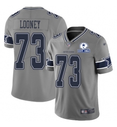Nike Cowboys 73 Joe Looney Gray Men Stitched With Established In 1960 Patch NFL Limited Inverted Legend Jersey