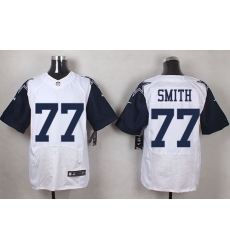 Nike Cowboys #77 Tyron Smith White Mens Stitched NFL Elite Rush Jerseys