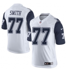 Nike Cowboys #77 Tyron Smith White Mens Stitched NFL Limited Rush Jerseys