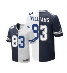 Nike Cowboys #83 Terrance Williams Navy Blue White Mens Stitched NFL Elite Split Jersey
