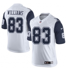 Nike Cowboys #83 Terrance Williams White Mens Stitched NFL Limited Rush Jerseys