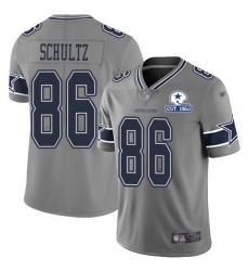 Nike Cowboys 86 Dalton Schultz Gray Men Stitched With Established In 1960 Patch NFL Limited Inverted Legend Jersey