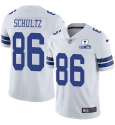 Nike Cowboys 86 Dalton Schultz White Men Stitched With Established In 1960 Patch NFL Vapor Untouchable Limited Jersey