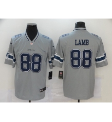 Nike Cowboys 88 Ceedee Lamb Gray Inverted Legend Limited Jersey