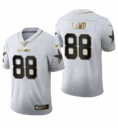 Nike Cowboys 88 Ceedee Lamb White Gold 100th Season Vapor Untouchable Limited Jersey